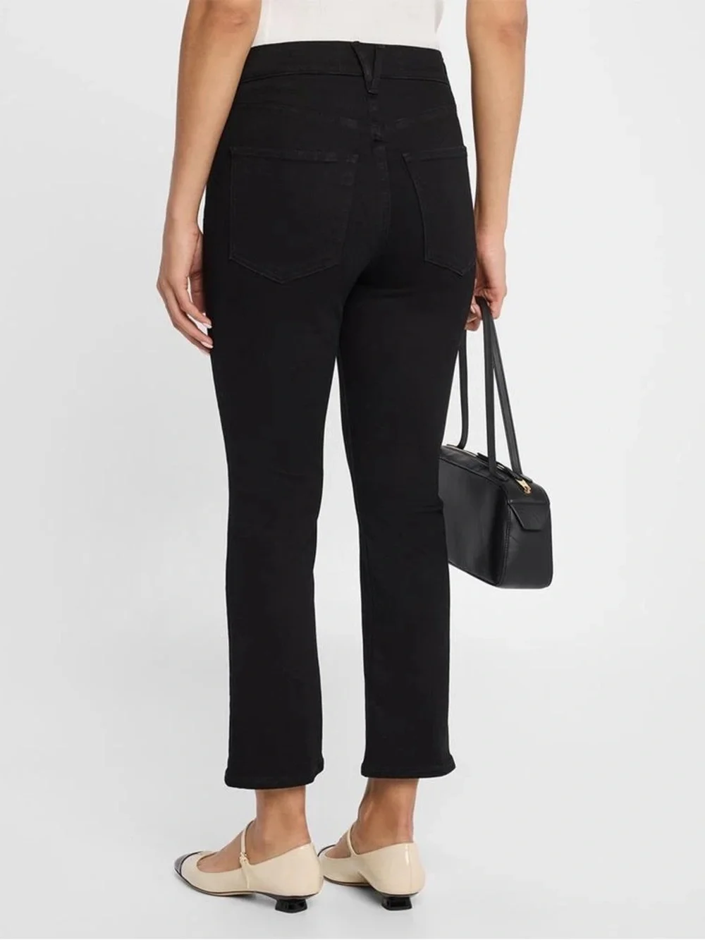 💞Veronica Beard Carly Kick Flare High Rise • Wash Dark Ink (Wash Black) • Sz 28